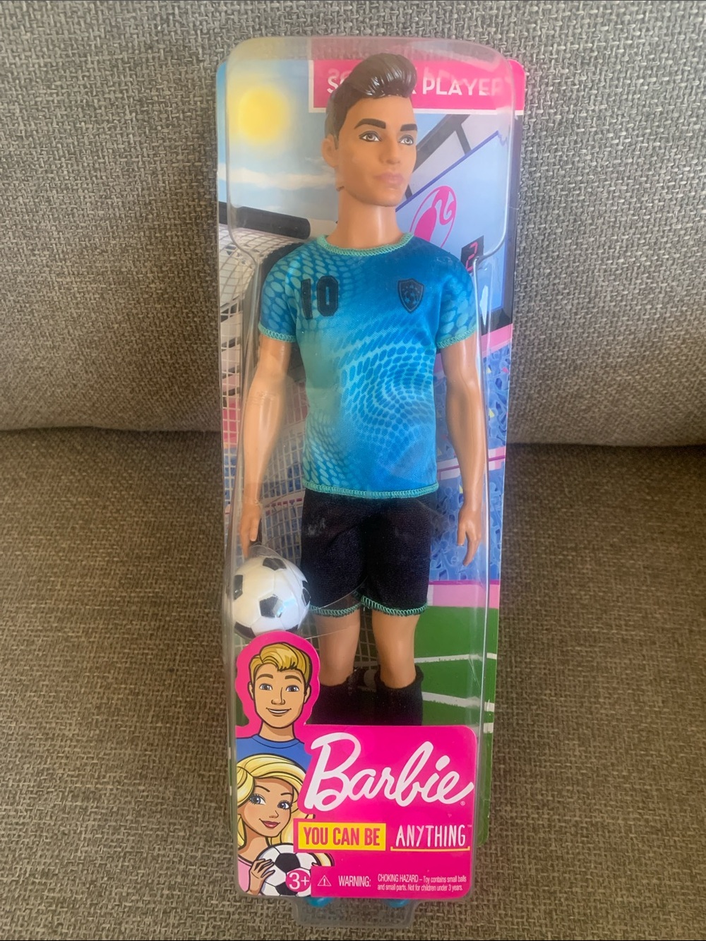 Mattel Barbie Soccer Player Ken Doll New